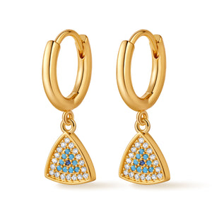 Mystic Triangle Hoops