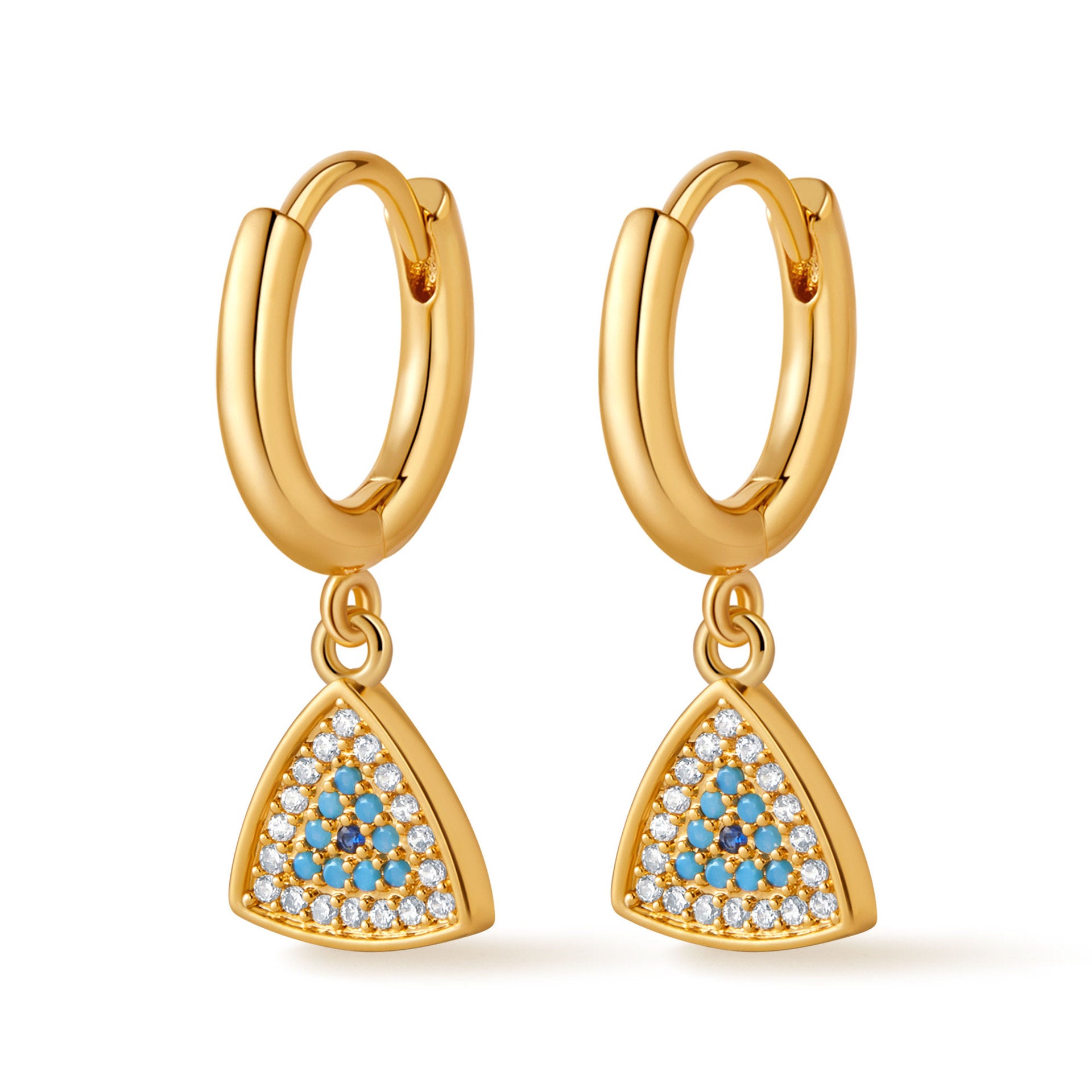 Mystic Triangle Hoops