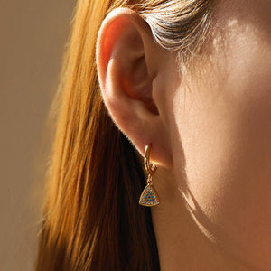 Mystic Triangle Hoops