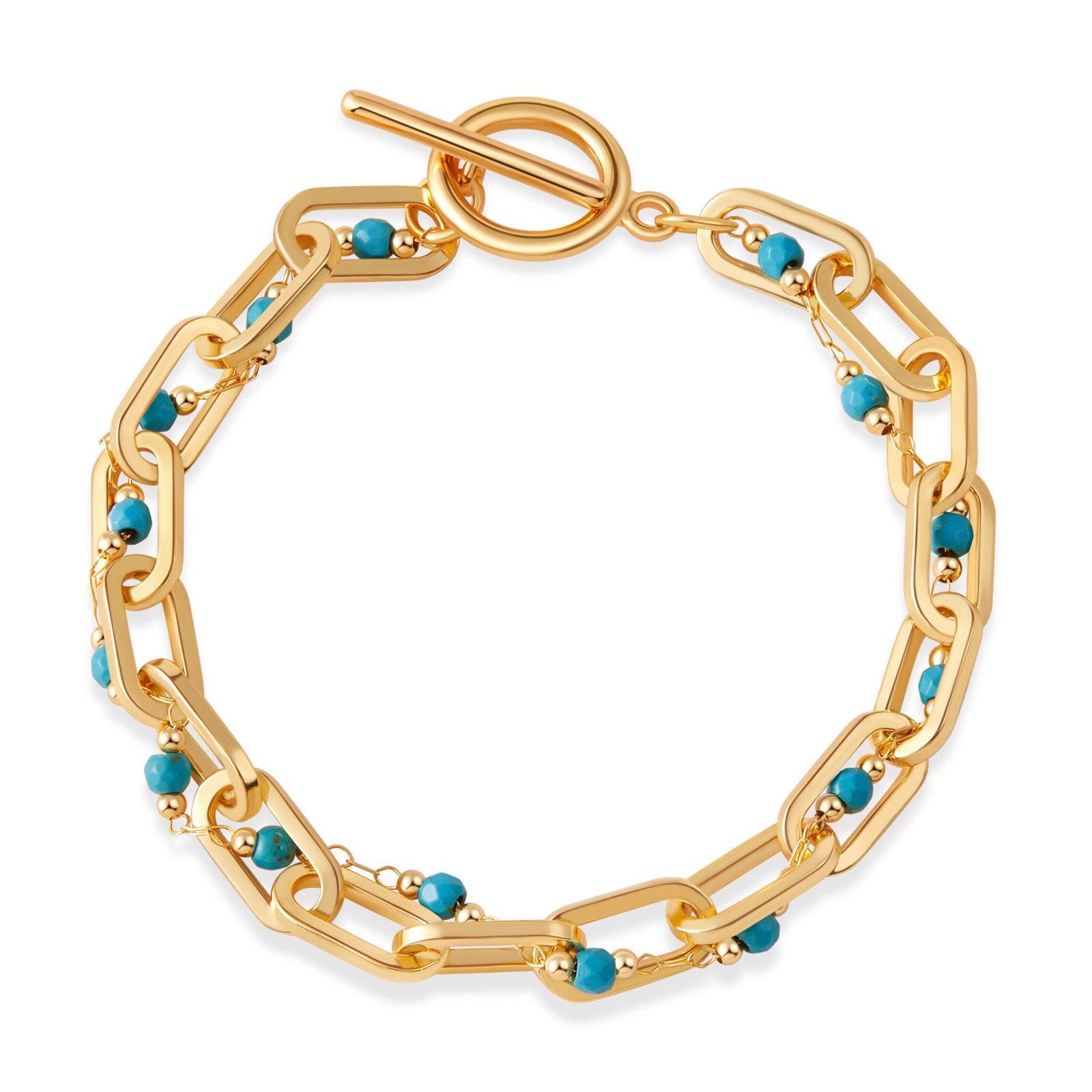 Turquoise Link Glow Bracelet