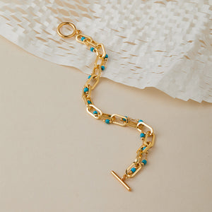 Turquoise Link Glow Bracelet