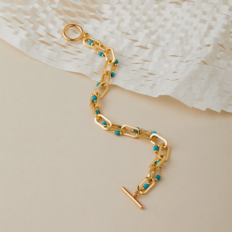 Turquoise Link Glow Bracelet