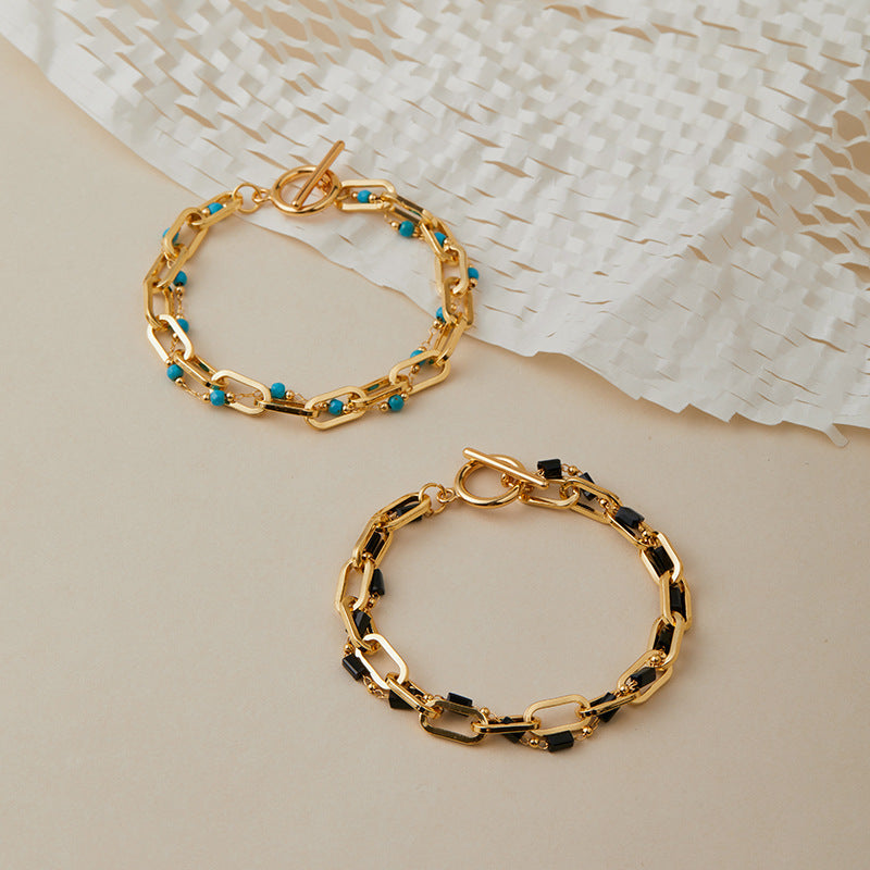 Turquoise Link Glow Bracelet