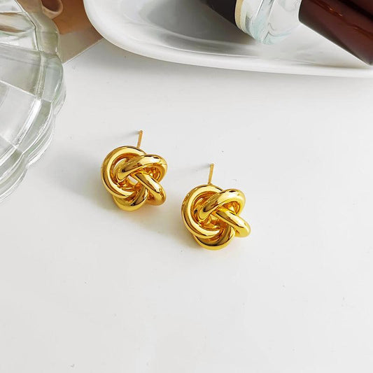 Grace Knot Stud Earrings