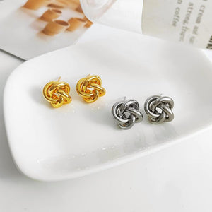 Grace Knot Stud Earrings