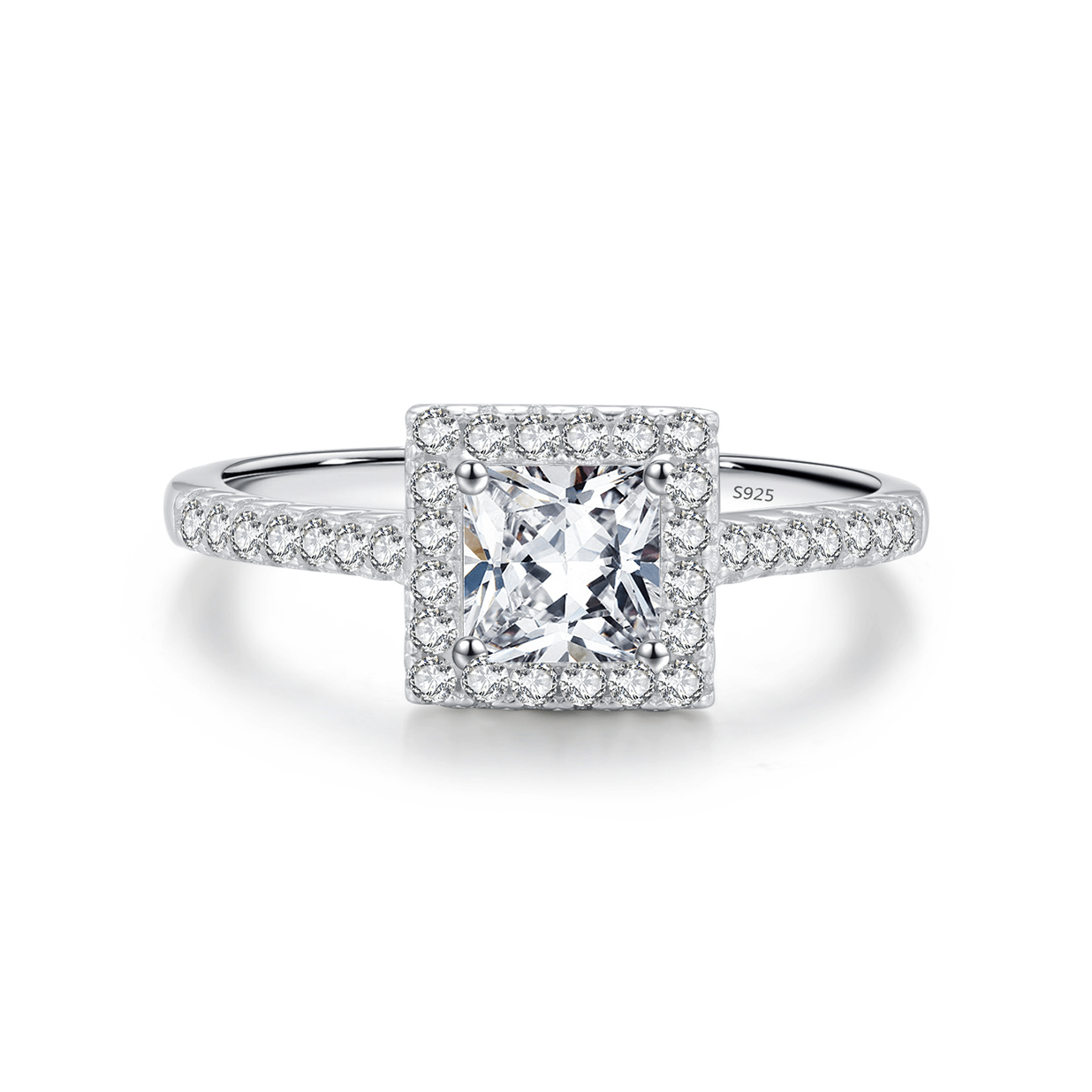 Ethereal Elegance Ring - Princess Cut Stella Harte