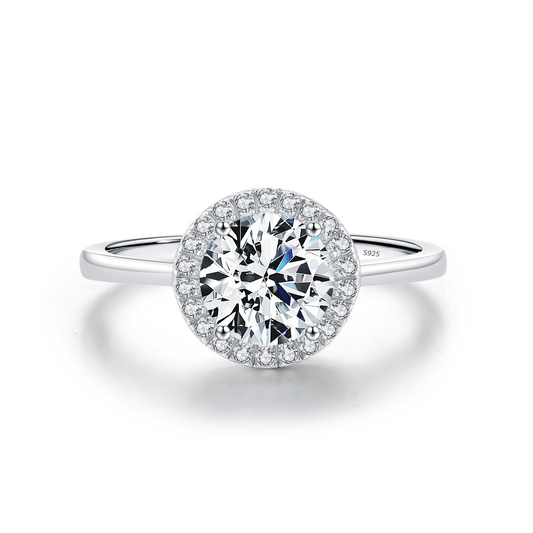 Ethereal Elegance Ring - Round Brilliant Cut