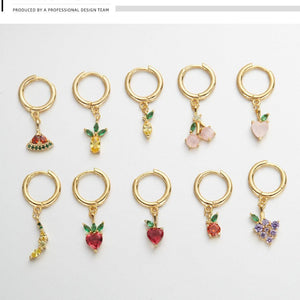 Juicy Jewels Drop Earrings (Peach)