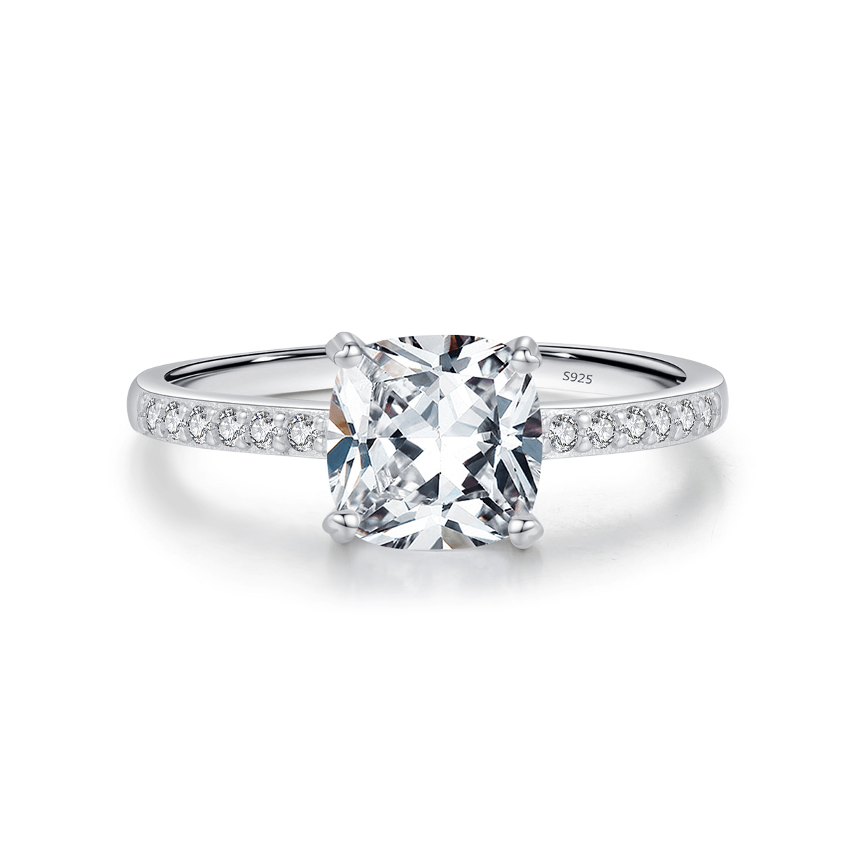 Ethereal Elegance Ring - Cushion Cut Stella Harte