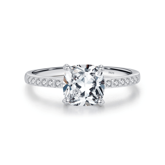 Ethereal Elegance Ring - Cushion Cut