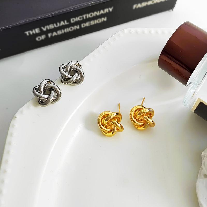 Grace Knot Stud Earrings