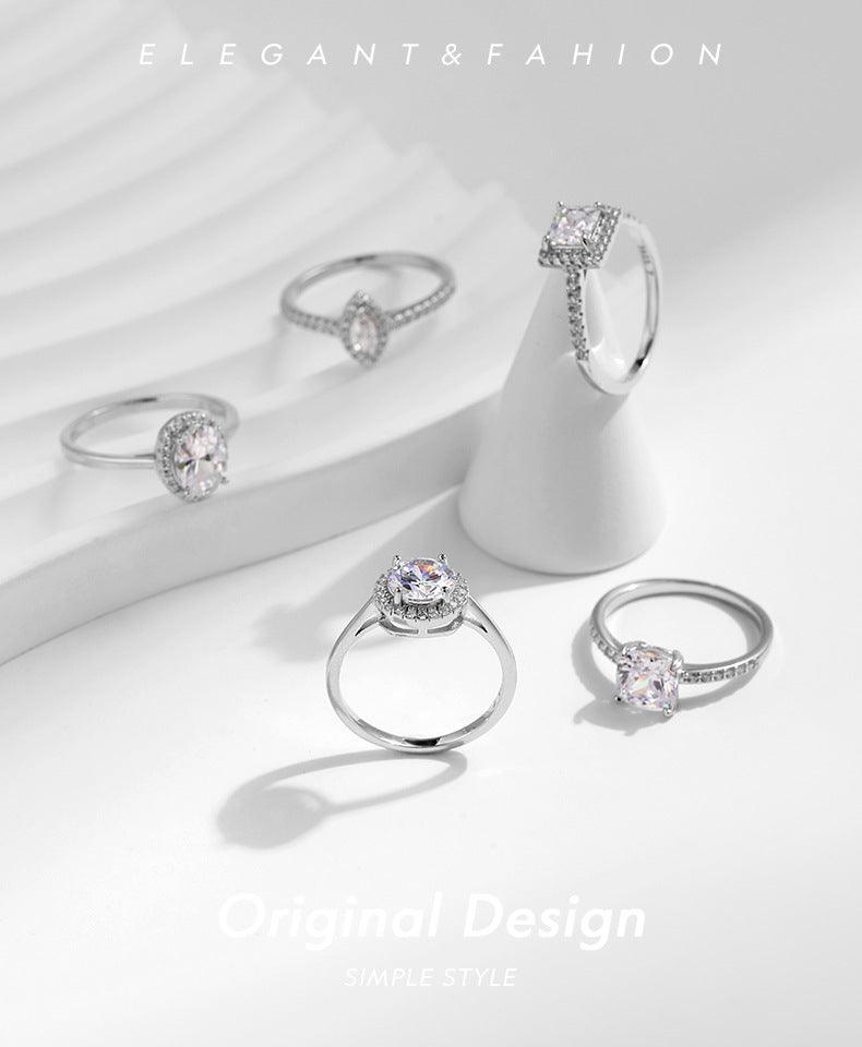 Ethereal Elegance Ring - Cushion Cut Stella Harte