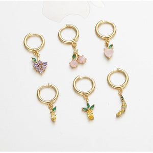 Juicy Jewels Drop Earrings (Peach)