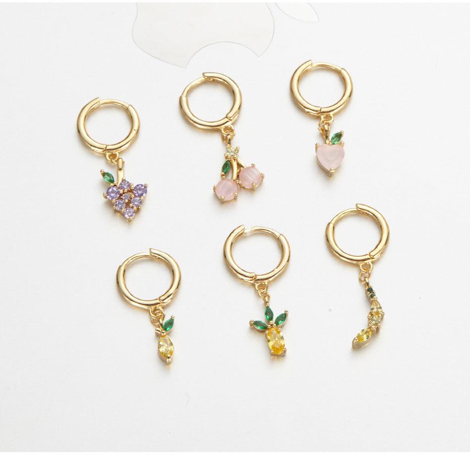 Juicy Jewels Drop Earrings (Cherry) Stella Harte