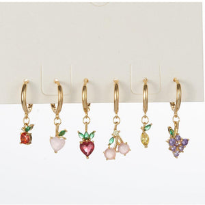 Juicy Jewels Drop Earrings (Peach)