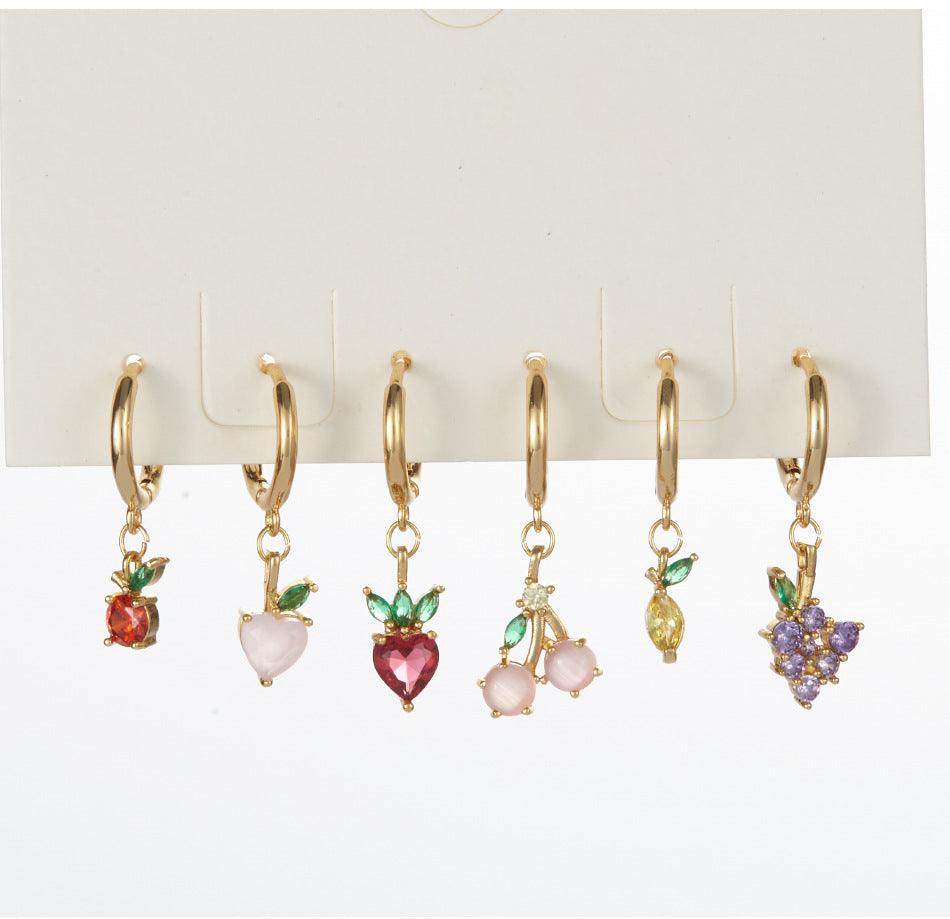 Juicy Jewels Drop Earrings (Watermelon) Stella Harte