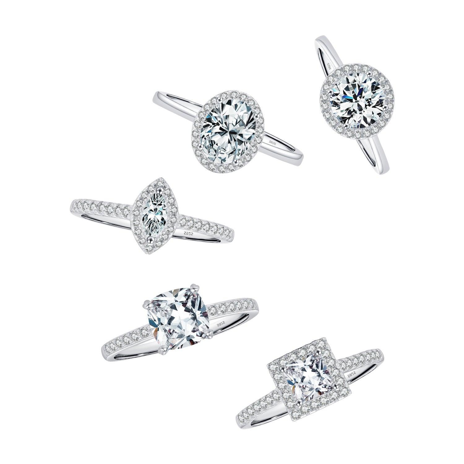 Ethereal Elegance Ring - Cushion Cut Stella Harte