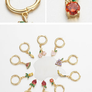Juicy Jewels Drop Earrings (Peach)