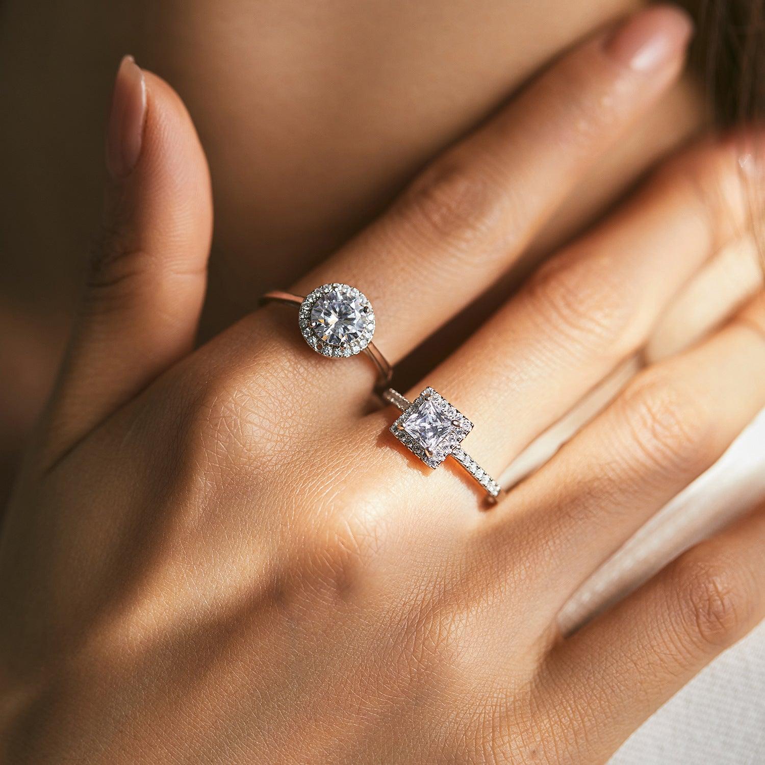 Ethereal Elegance Ring - Cushion Cut Stella Harte