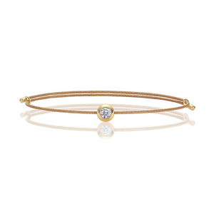 Moissanite Cord Whisper Bracelets
