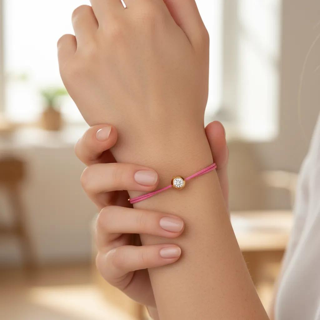 Moissanite Cord Whisper Bracelets