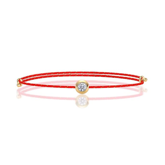 Moissanite Cord Whisper Bracelets