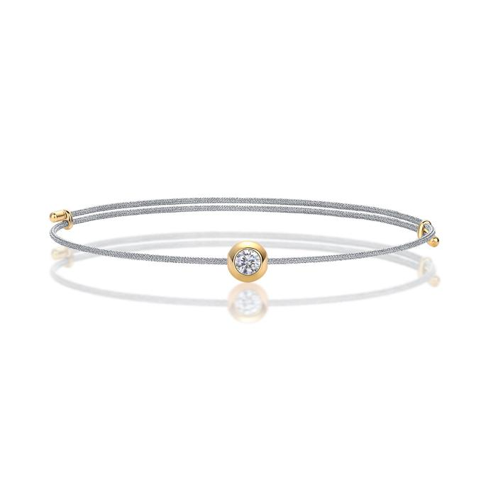 Moissanite Cord Whisper Bracelets