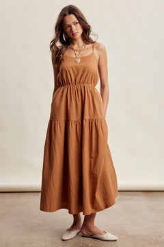 Embroidered Lace Vest and Midi Dress Set