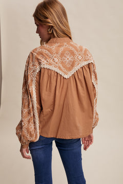 Embroidered Cotton Blouse