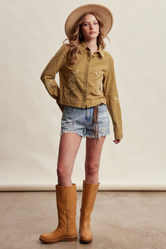 Embroidered Western Cotton Shirt