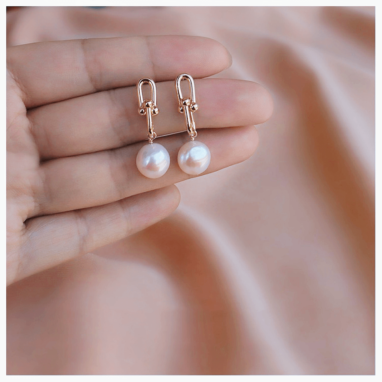 Celeste Pearl Duo Dangle Earrings