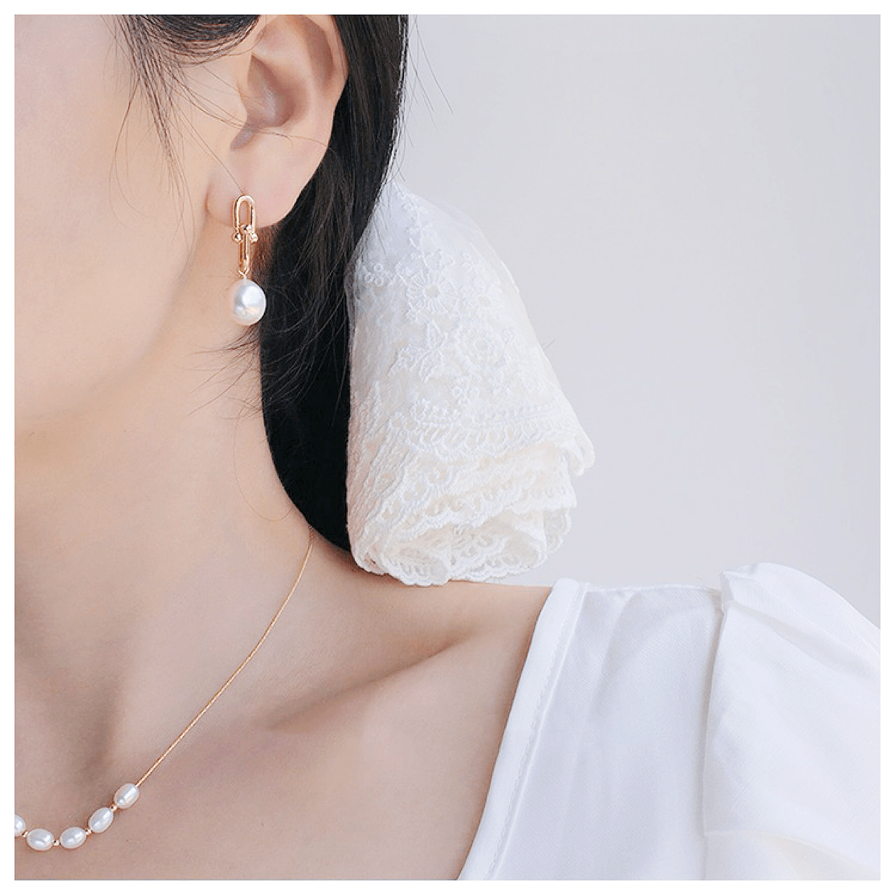 Celeste Pearl Duo Dangle Earrings Stella Harte