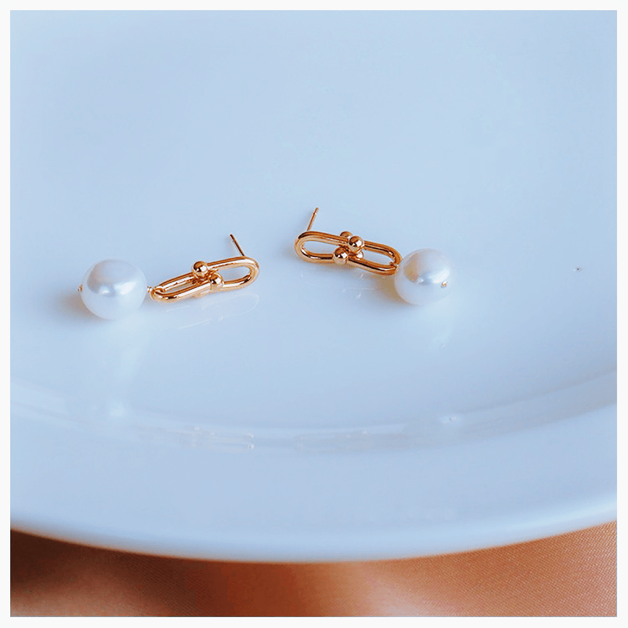 Celeste Pearl Duo Dangle Earrings Stella Harte