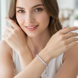 Square Tennis Slide Bracelet