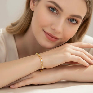 Golden Link Sparkle Bracelet