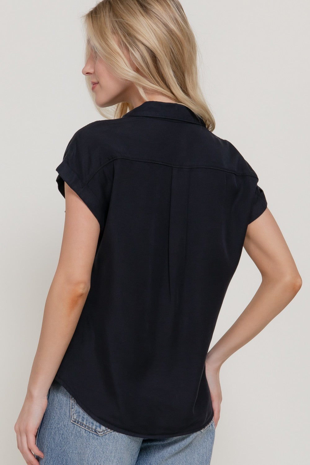 Dolman Short Slv Tencel Shirt