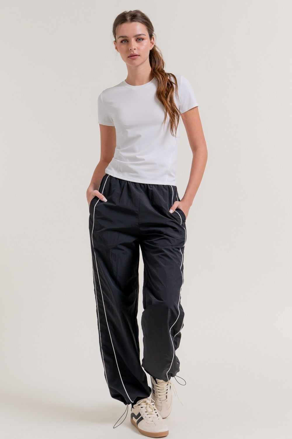 Short Sleeve Side Seam Workout Top