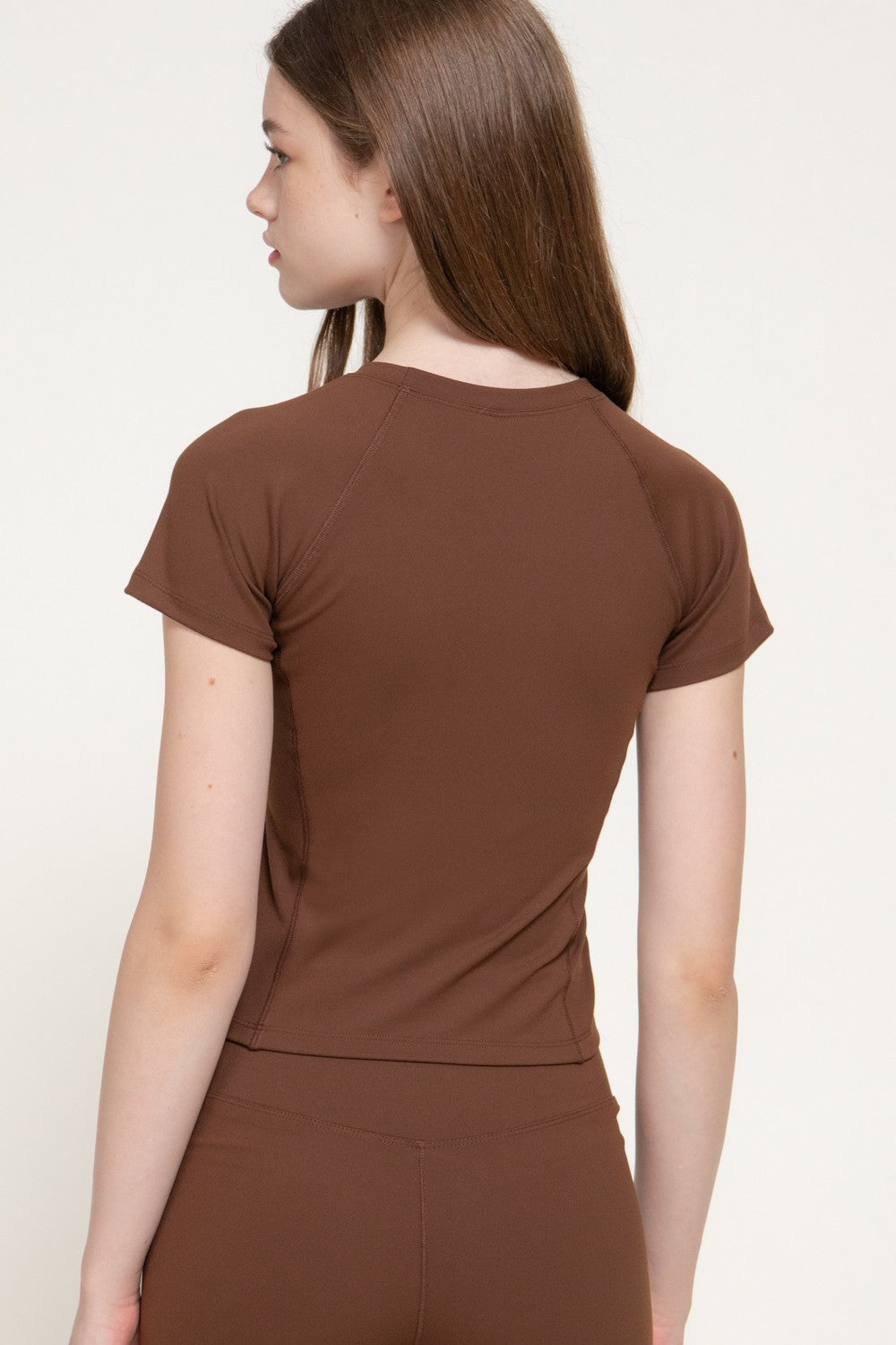 Short Raglan Slv Workout Top