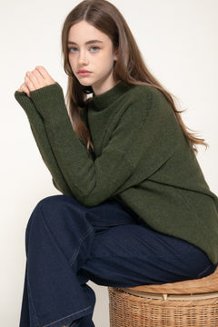 Long Sleeve Funnel Neck Sweater