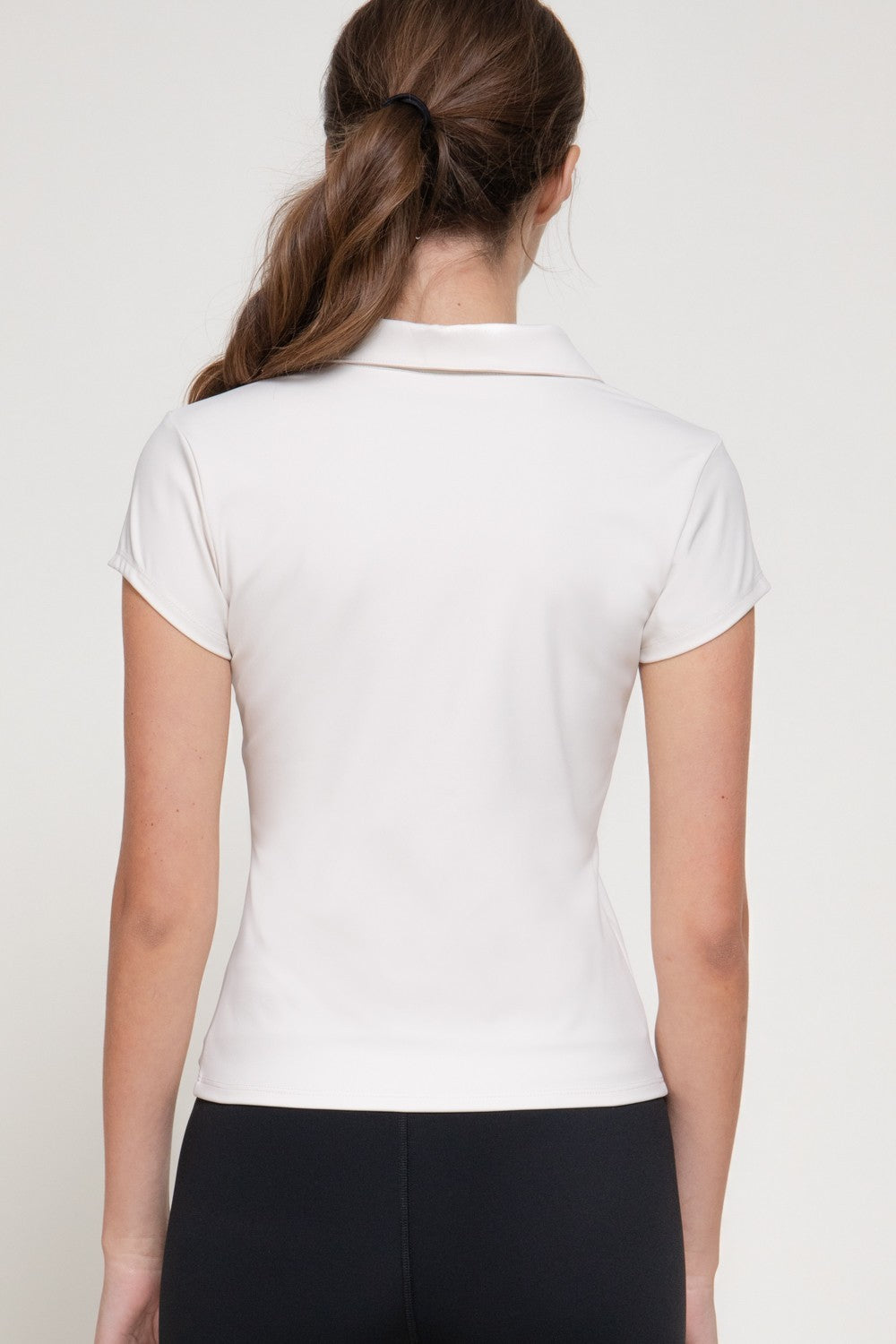 Short Sleeve Polo Workout Top