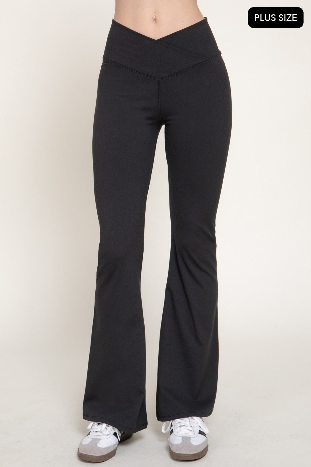 Cross Over Waistband Activewear Yoga Pants