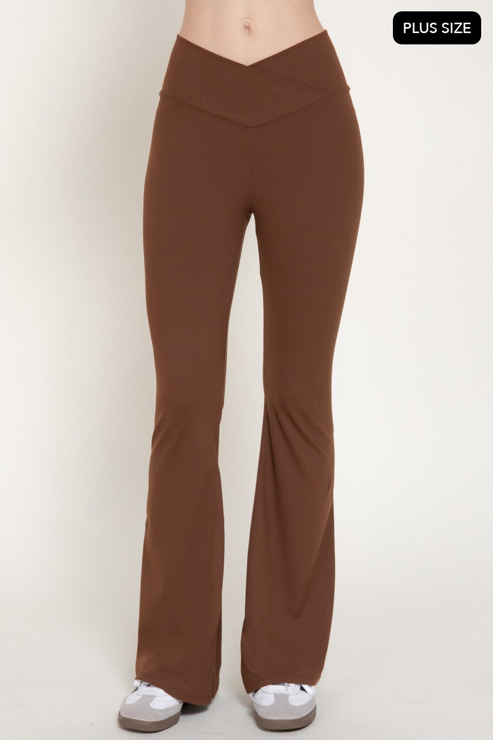 Cross Over Waistband Activewear Yoga Pants
