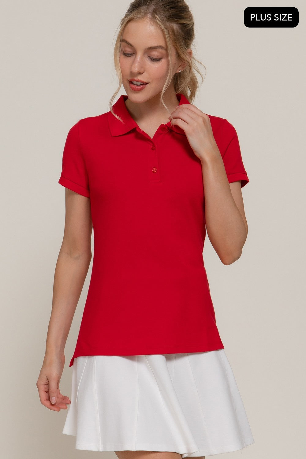Short Sleeve Classic Pique Polo Top