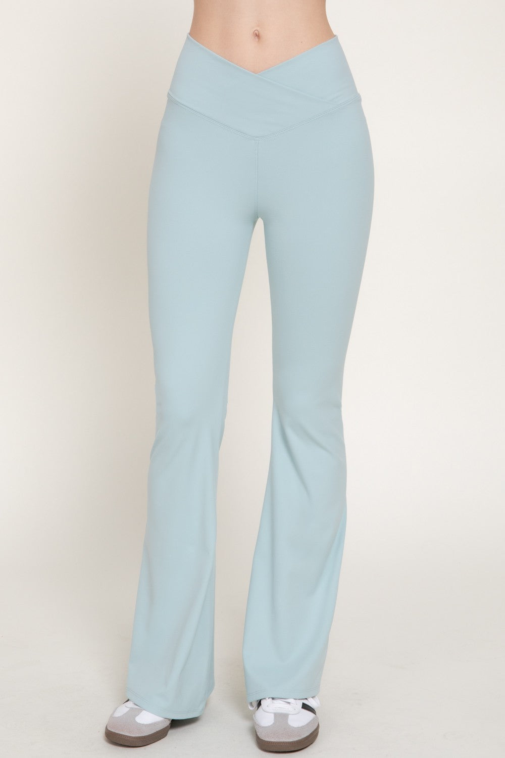 Cross Over Waistband Activewear Yoga Pants