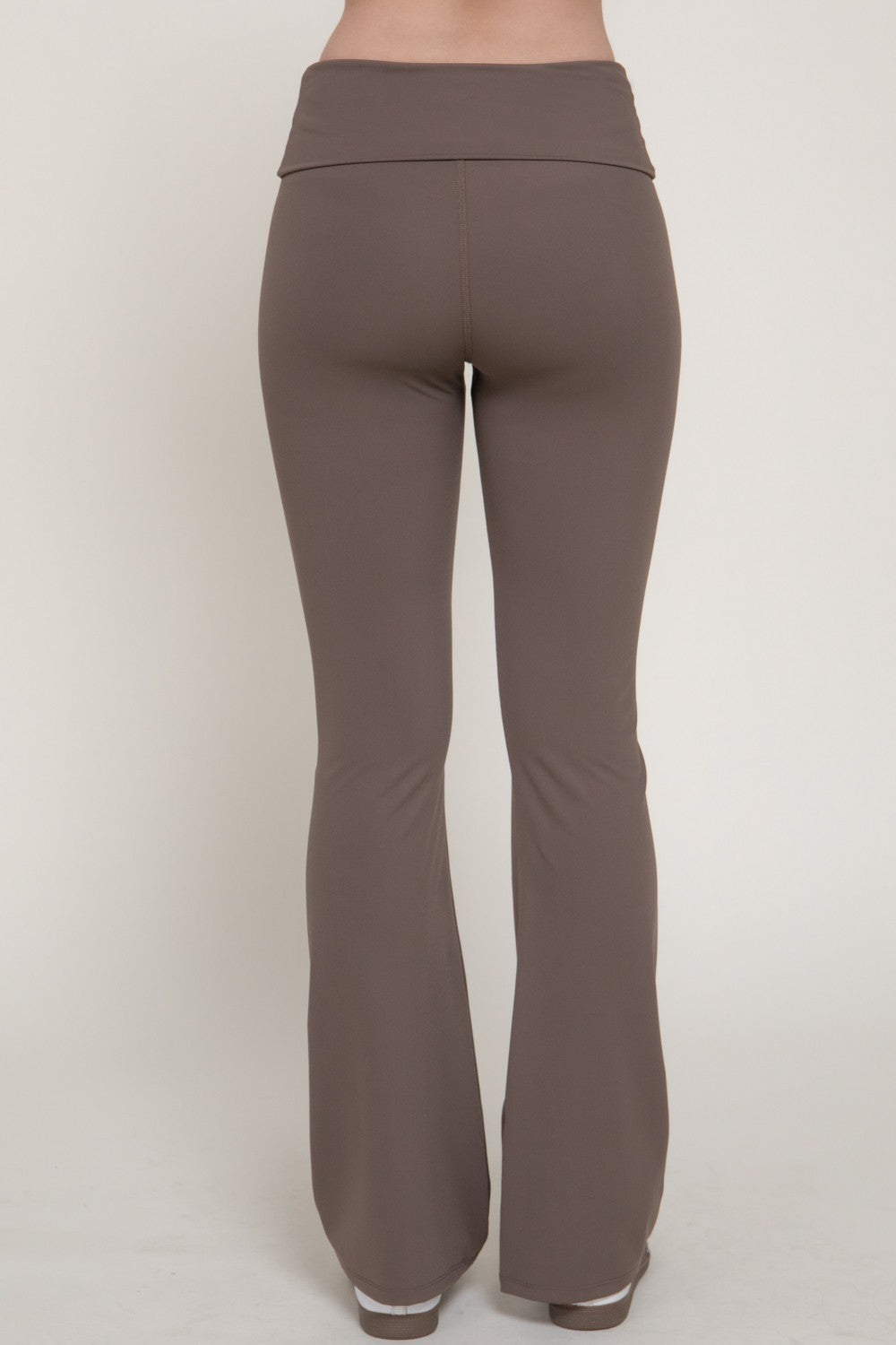 Waist Fold-over Flare Workout Leggings