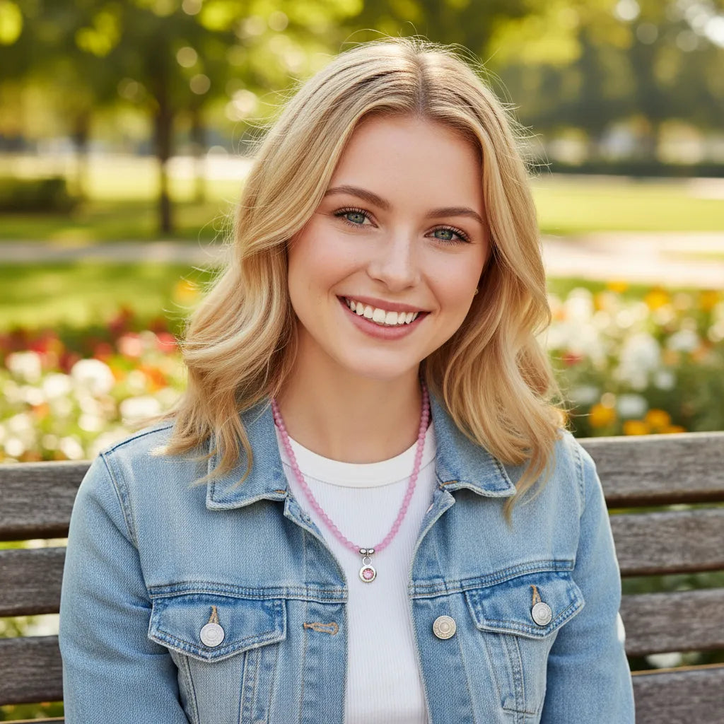 Blush Amethyst Glow Necklace Stella Harte