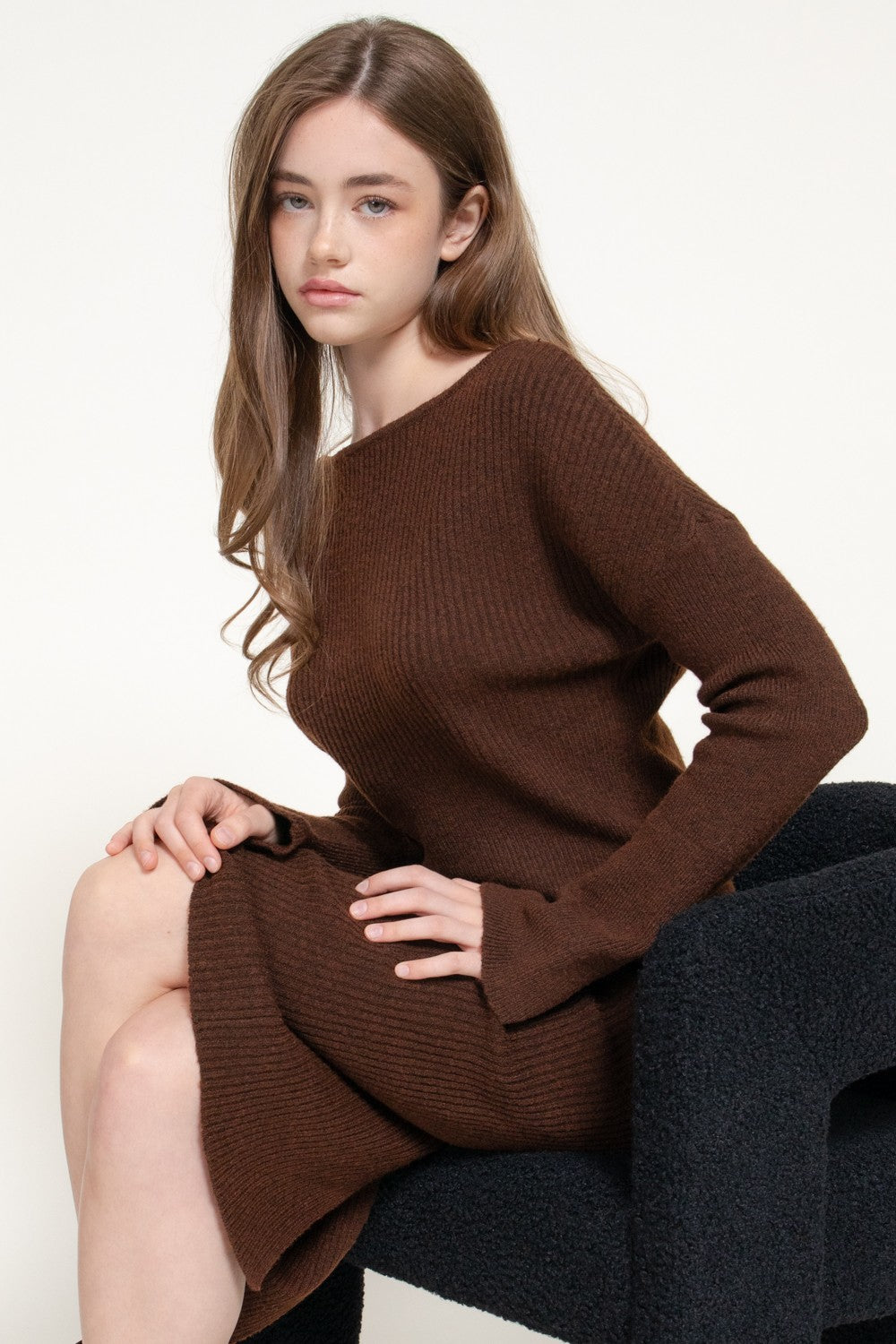 Bell Slv Wide Boat Neck Sweater
