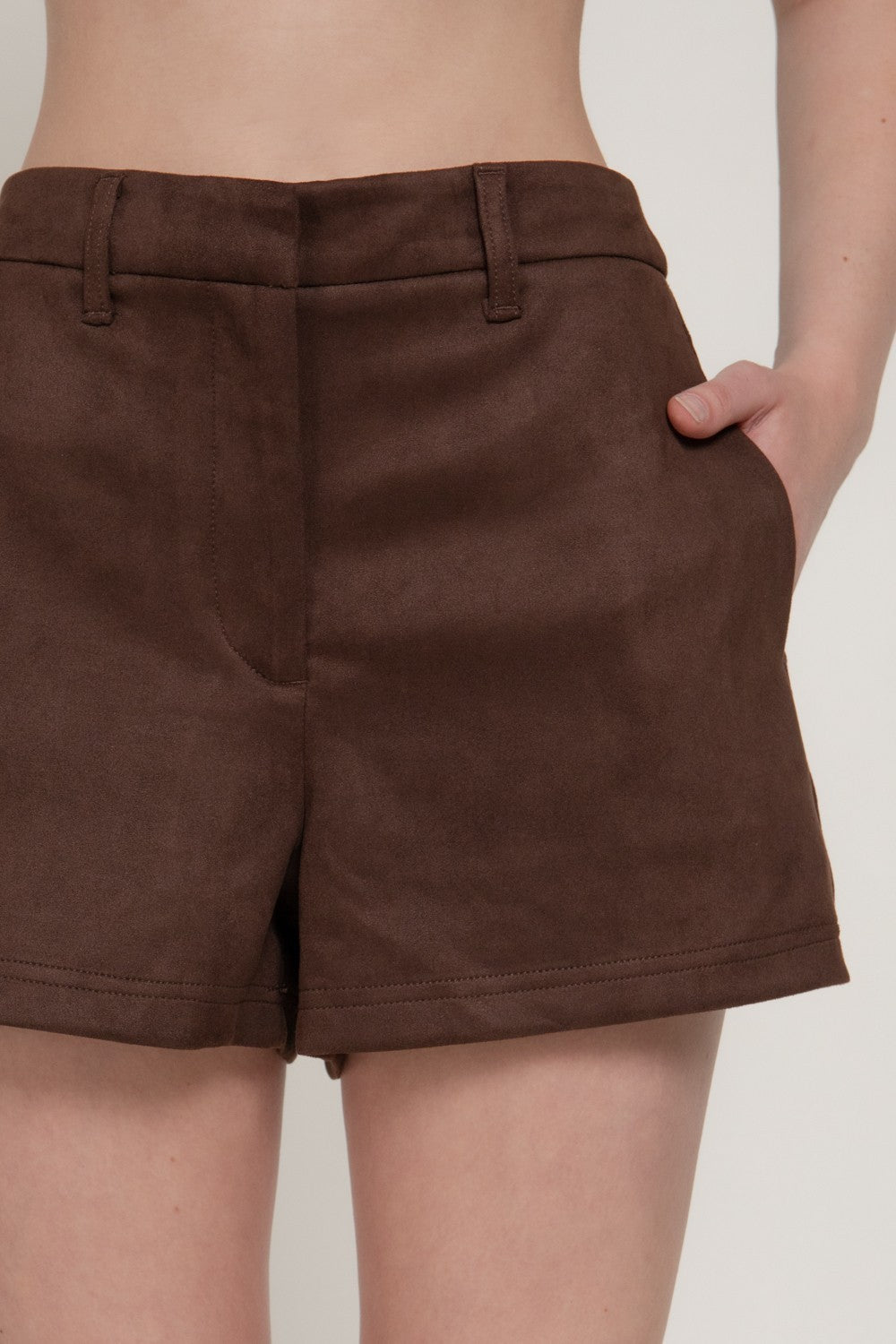 Faux Suede Shorts