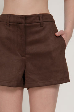 Faux Suede Shorts