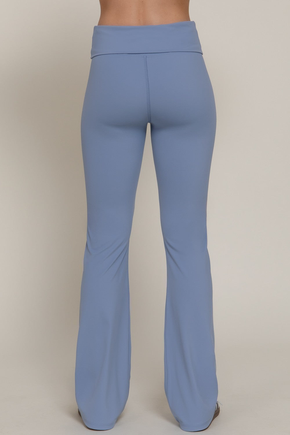Waist Fold-over Flare Workout Leggings